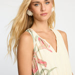 Carol Dress in Stippled Iris