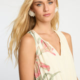 Carol Dress in Stippled Iris