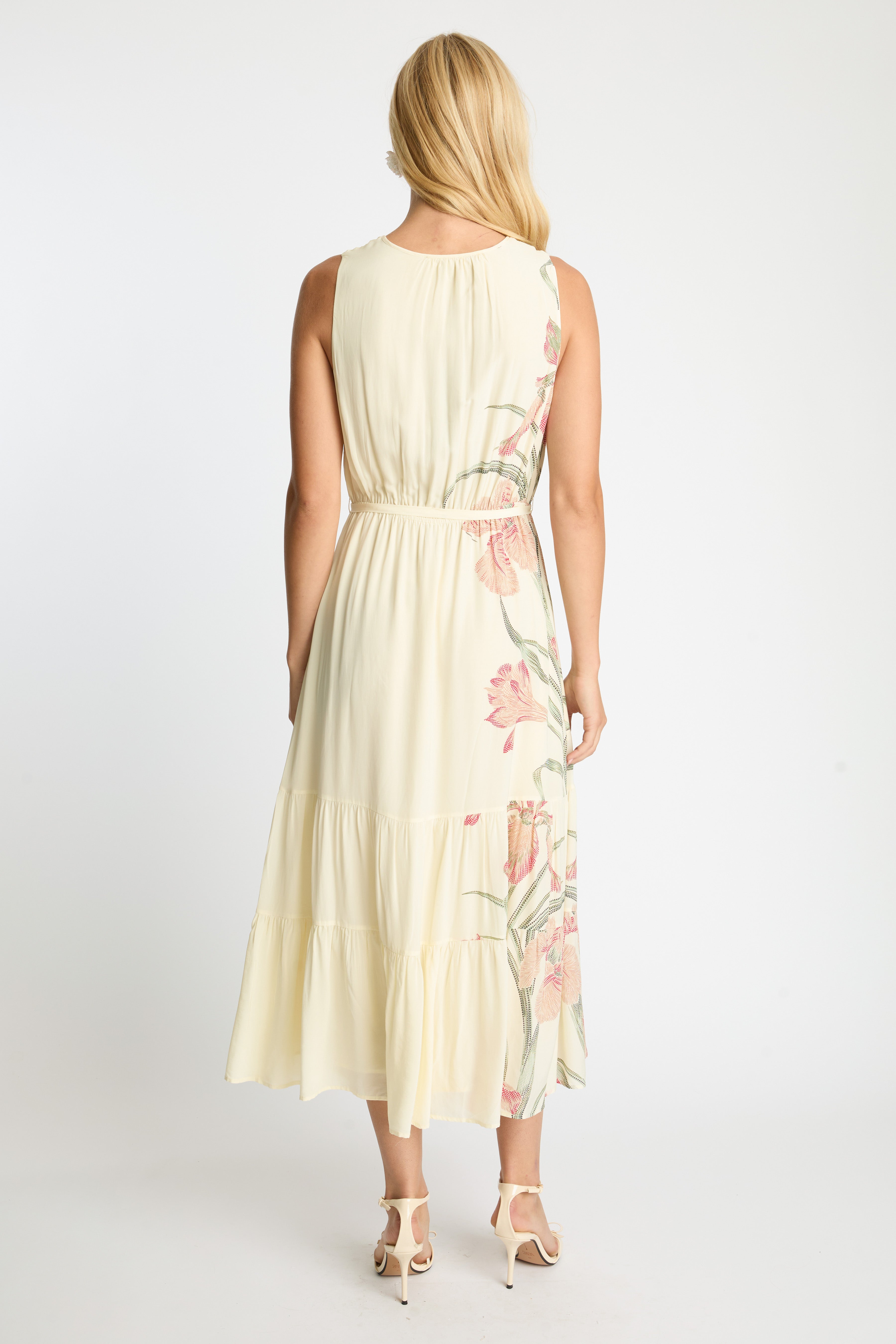 Carol Dress in Stippled Iris
