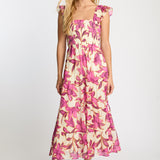 Heidi Maxi in Fuchsia Floret