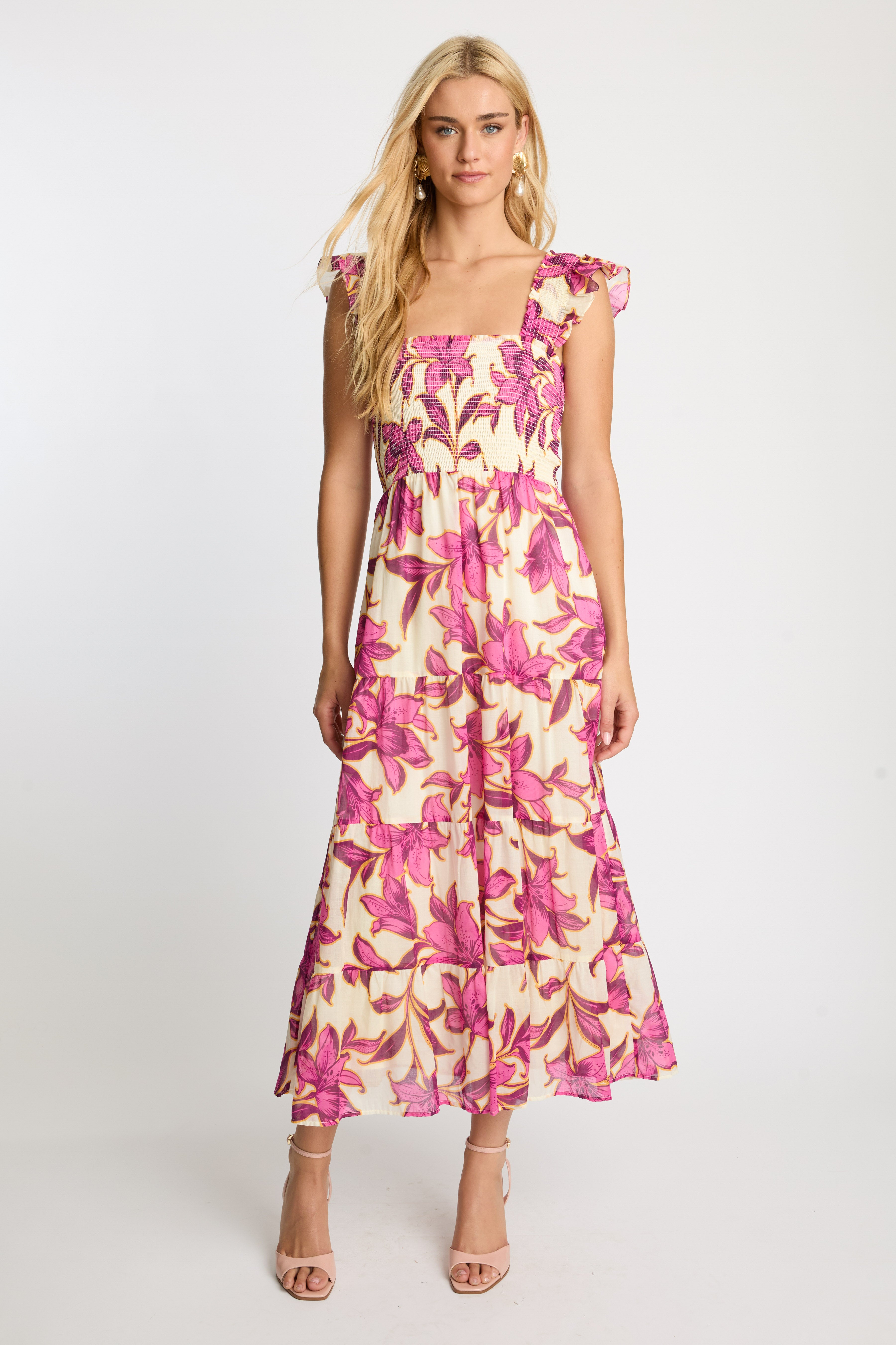 Heidi Maxi in Fuchsia Floret