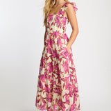 Heidi Maxi in Fuchsia Floret