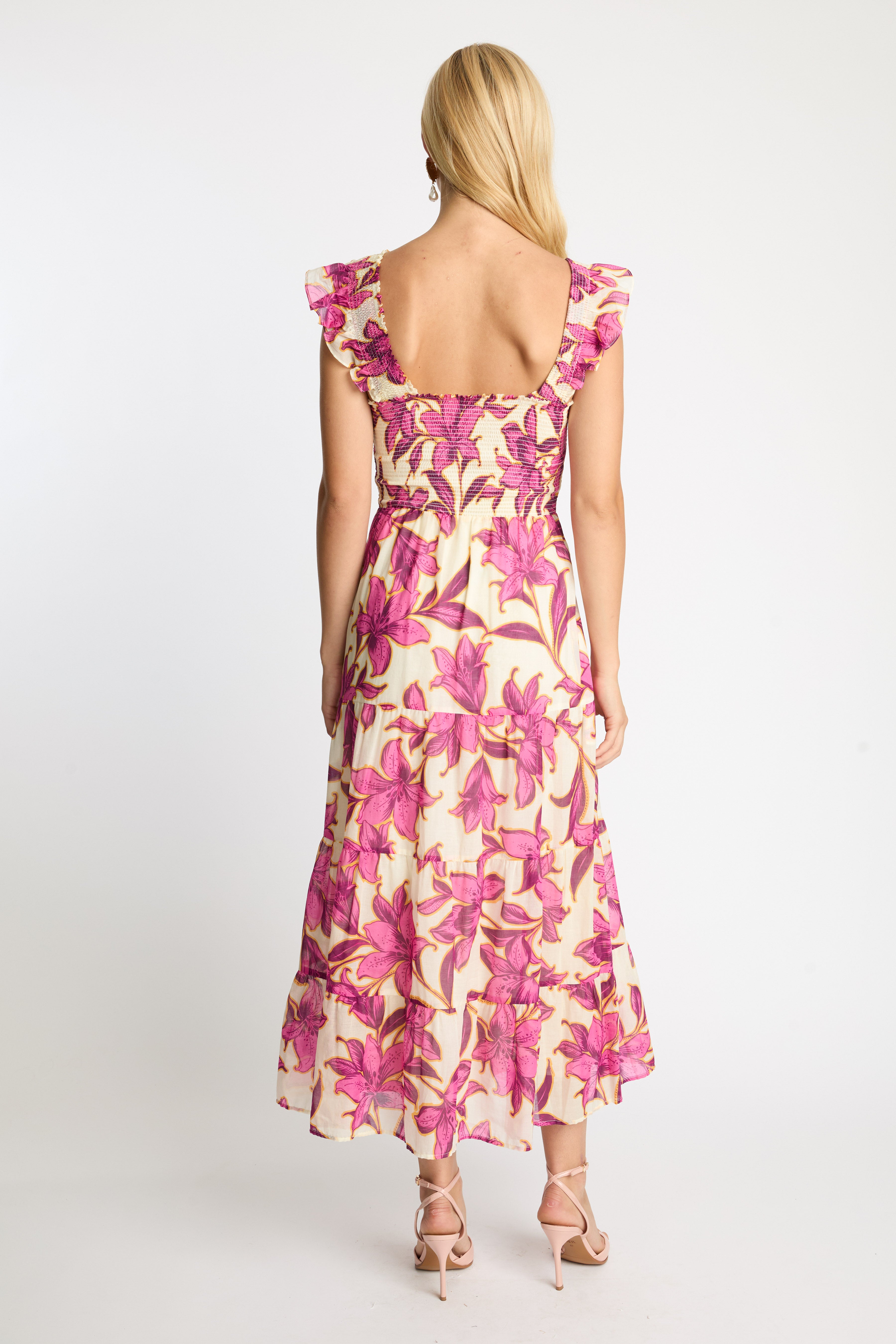 Heidi Maxi in Fuchsia Floret