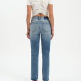 SMARTY PANTS HIGH RISE SLIM STRAIGHT