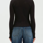 BUNNY EVERYDAY DAZE V-NECK L/S POINTELLE HENLEY