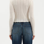 BUNNY EVERYDAY DAZE V-NECK L/S POINTELLE HENLEY