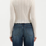 BUNNY EVERYDAY DAZE V-NECK L/S POINTELLE HENLEY