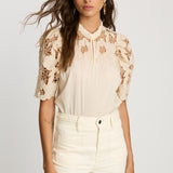 Elaine Reversible Top in Cream