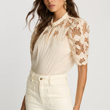 Elaine Reversible Top in Cream