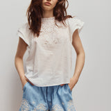 Melissa Nepton Lior Embroidered Chambray Shorts