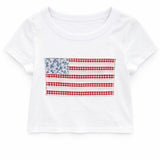 Flag Patch Crew Neck Tee