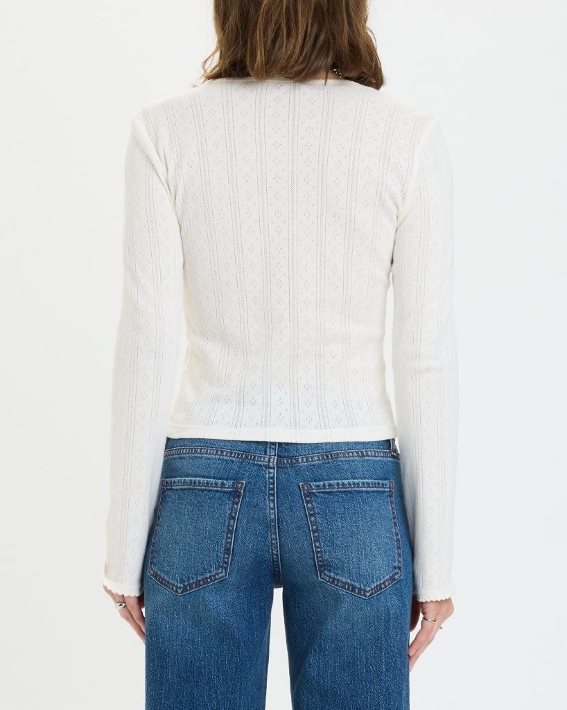 STARGAZER POINTELLE CARDIGAN