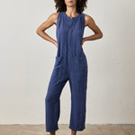 SILVA LINEN BLEND CANVAS ROMPER