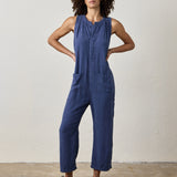 SILVA LINEN BLEND CANVAS ROMPER