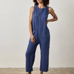SILVA LINEN BLEND CANVAS ROMPER