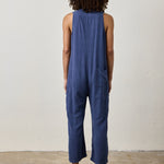 SILVA LINEN BLEND CANVAS ROMPER