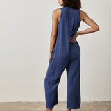 SILVA LINEN BLEND CANVAS ROMPER