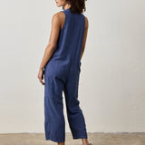 SILVA LINEN BLEND CANVAS ROMPER