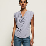Nation LTD Geni Top in Sliver Sea