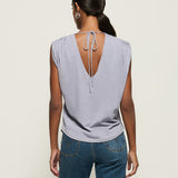 Nation LTD Geni Top in Sliver Sea