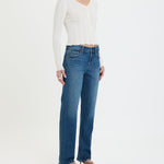 REBEL MID RISE SLIM STRAIGHT