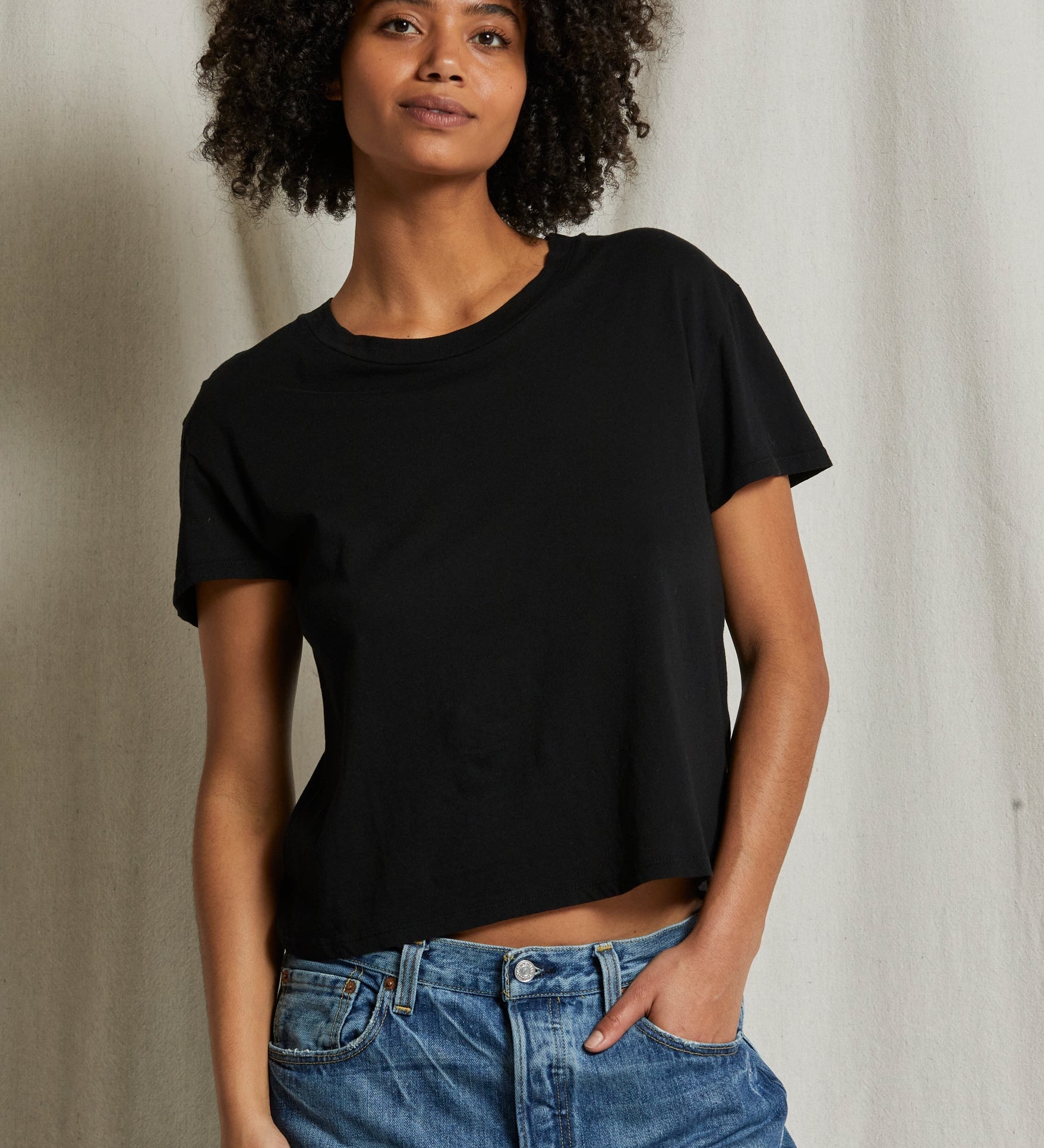 PerfectWhiteTee Harley Cotton Short Sleeve Boxy Crew Tee