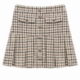 TWEEN HOLLIS PLEATED MULTI SEQUIN TWEED SKIRT