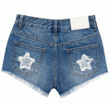 TWEEN HOLLYWOOD STAR APPLIQUE SHORTS