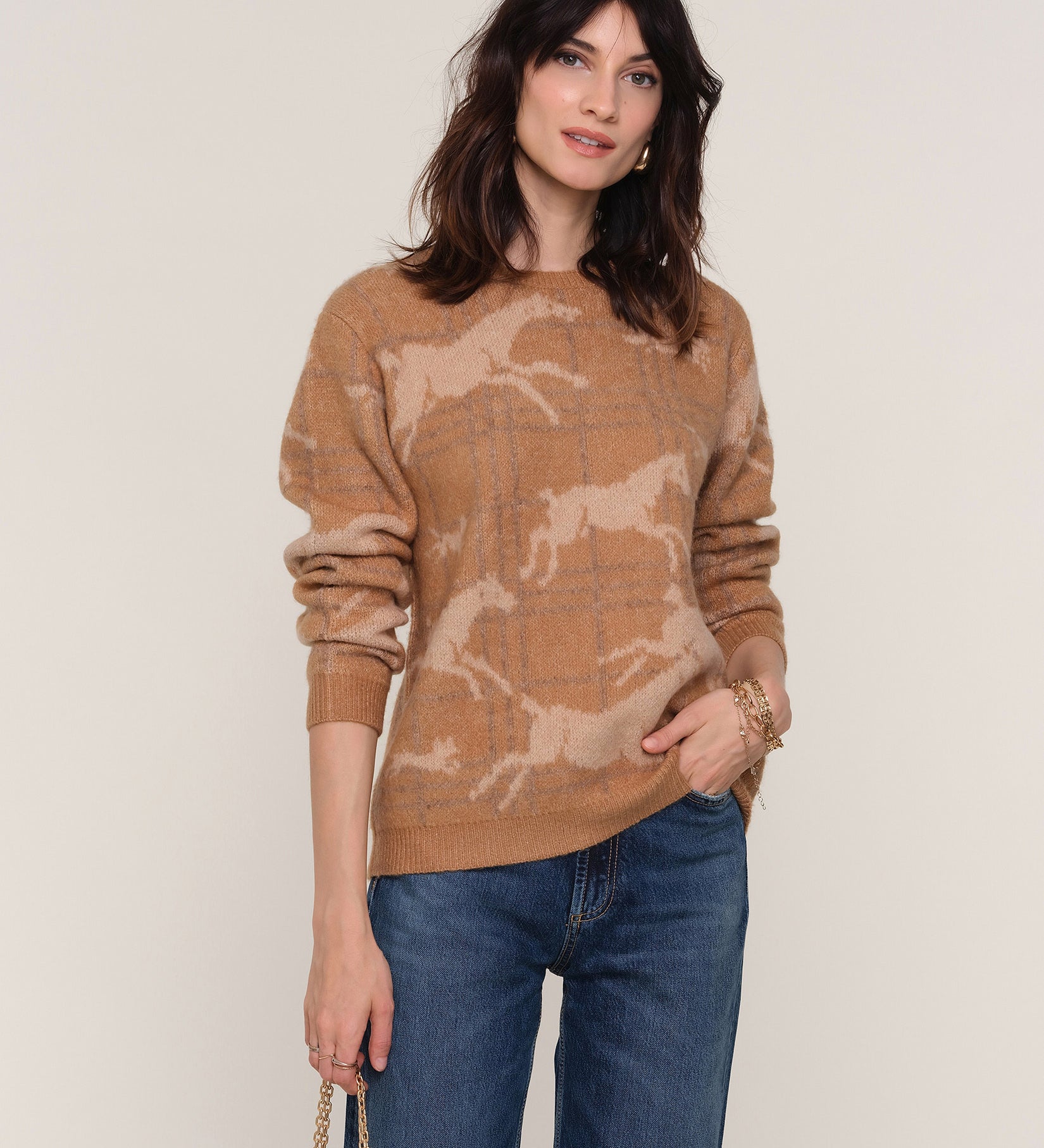 cerise sweater