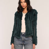 Rosa Rabbit Fur Cardigan