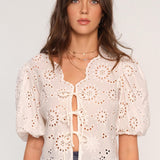 Heartloom Roxana Top Eggshell
