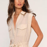 Heartloom Morgana Romper in Ecru