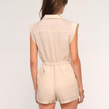 Heartloom Morgana Romper in Ecru