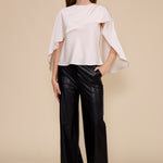 T5813 FIONA CAPE SATIN TOP