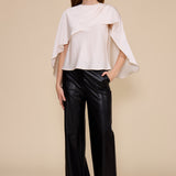 T5813 FIONA CAPE SATIN TOP