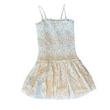 Flowers By Zoe Smocked Eyelet Bubble Hem Dress