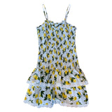 Flowers By Zoe Smocked Lemon Print Dress