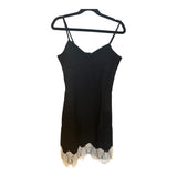 BLACK GABARDINE DRESS