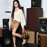 Katie J Autumn Skirt Tween in Latte