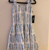 Blue Demure Mini Dress