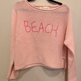 Blush Pink with Neon Pink Beach Sweater