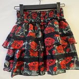 Flowers by Zoe Black - Red Floral Skirt