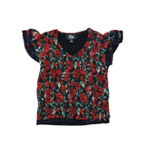 Flowers by Zoe Black - Red Floral Top