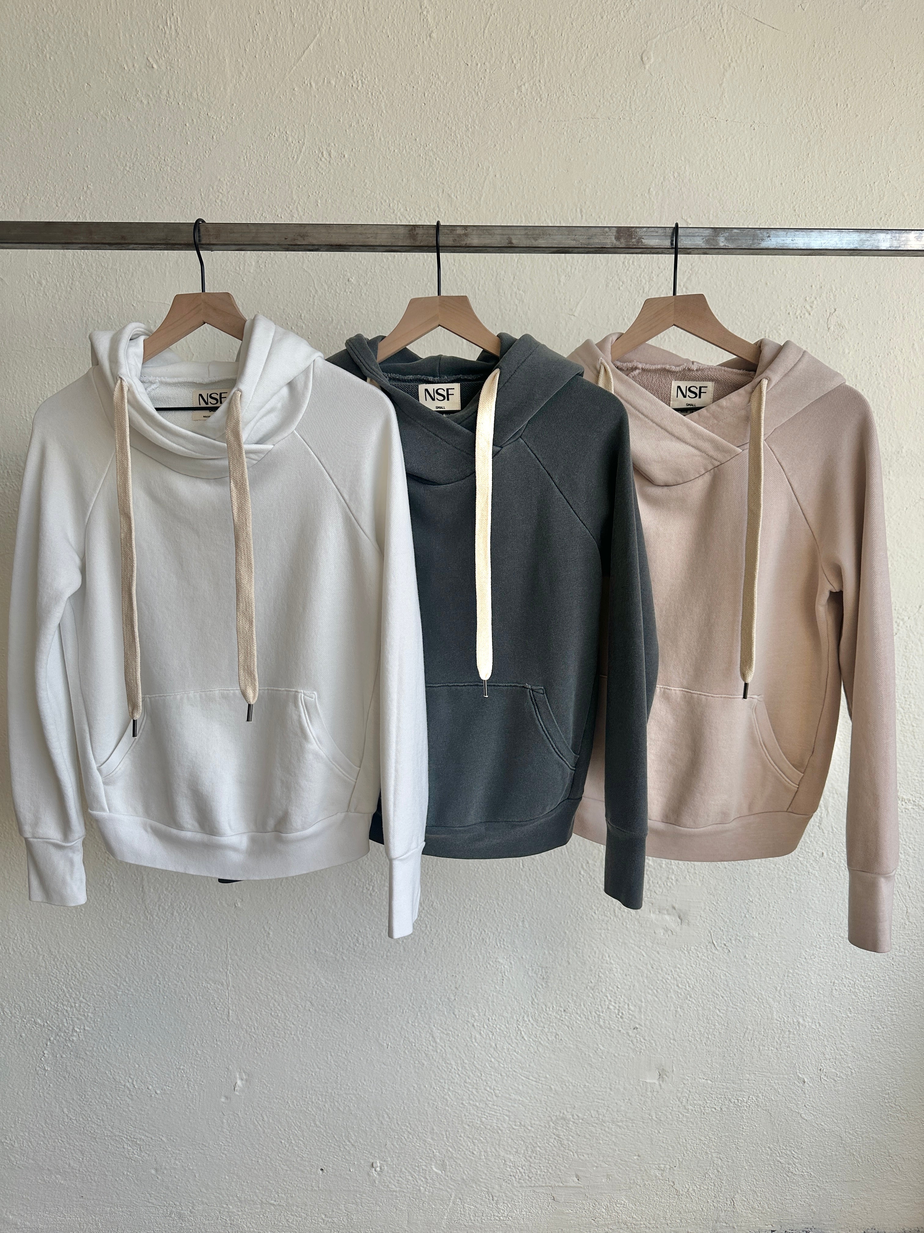 LISSE  FITTED PULL OVER FRENCH TERRY HOODY