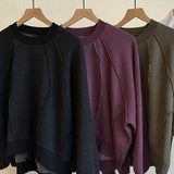 VIERRA OVERSIZE SHERPA FLEECE RAGLAN SWEATSHIRT