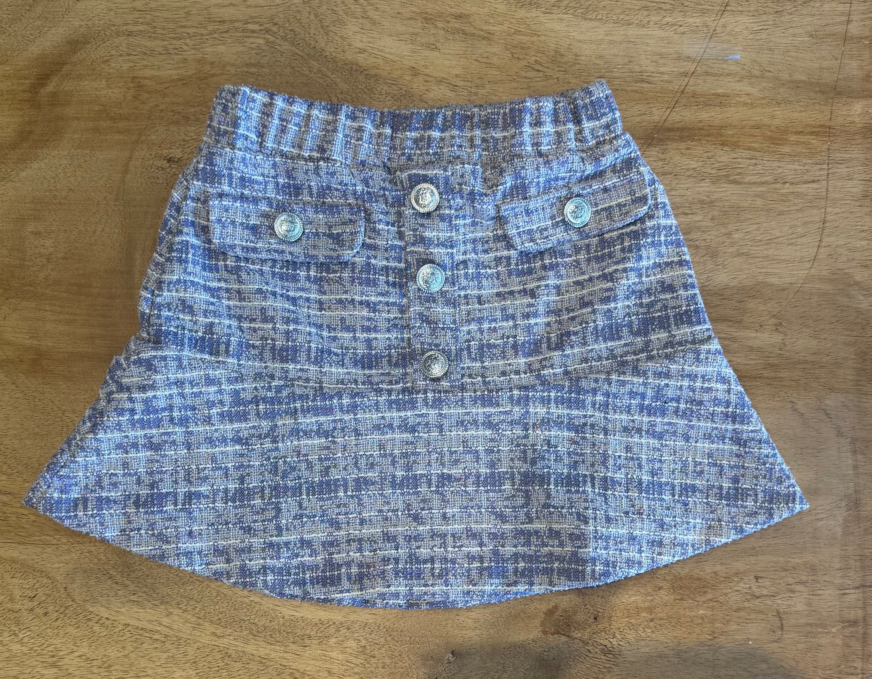 Flowers by Zoe Lavender Tweed Skirt