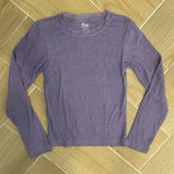Flowers by Zoe Lace Trim Rib LS Tee