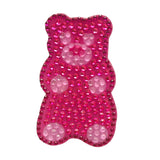 Pink Gummy Bear Rhinestone Sticker 2" Cut to Shape