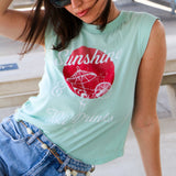 Project Social T Sunshine and Tiki Drinks Muscle Tank