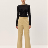 Clio Twill Pants in White